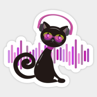 Scratchy - The DJ cat Sticker